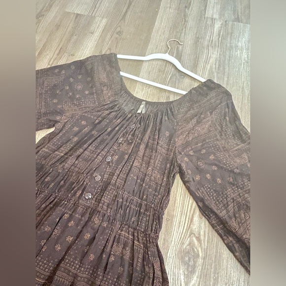 Stetson Women’s Patchwork Bandana Brown 100% Rayon Dress Size Extra Large - Picture 15 of 17